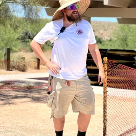 a man holding a baseball bat