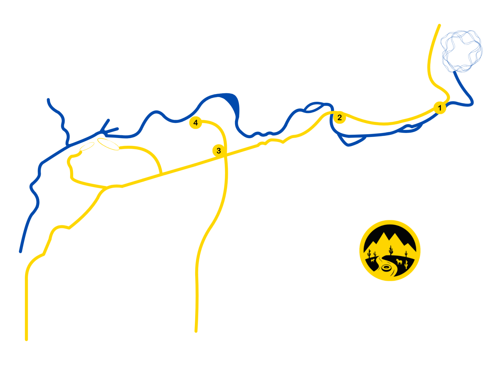 Map of the Lower Salt River and where Salt River Tubing operates