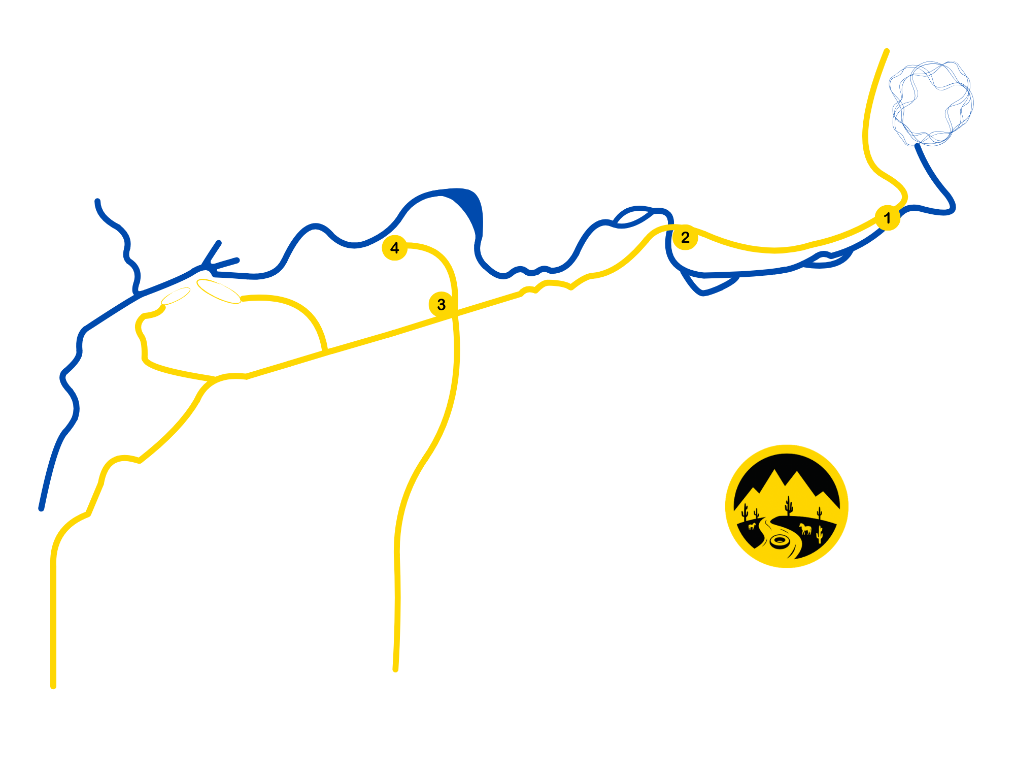 Map of the Lower Salt River and where Salt River Tubing operates